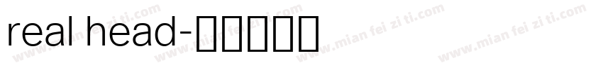 real head字体转换